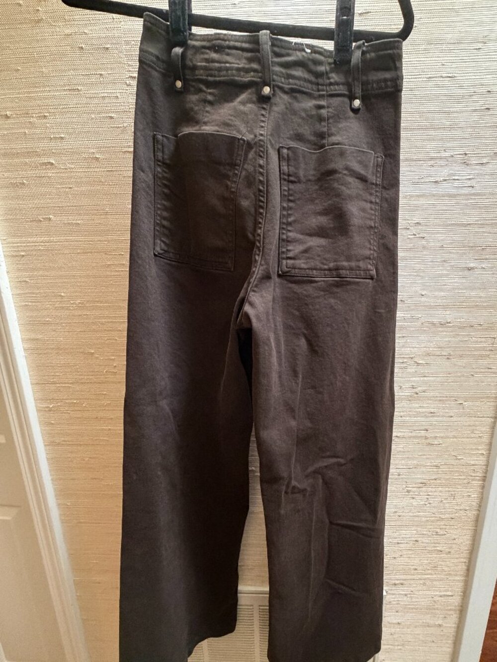 Zara ZW Collection High Waist Wide Leg Jeans Brown Size 27 US 4 - Picture 3 of 5